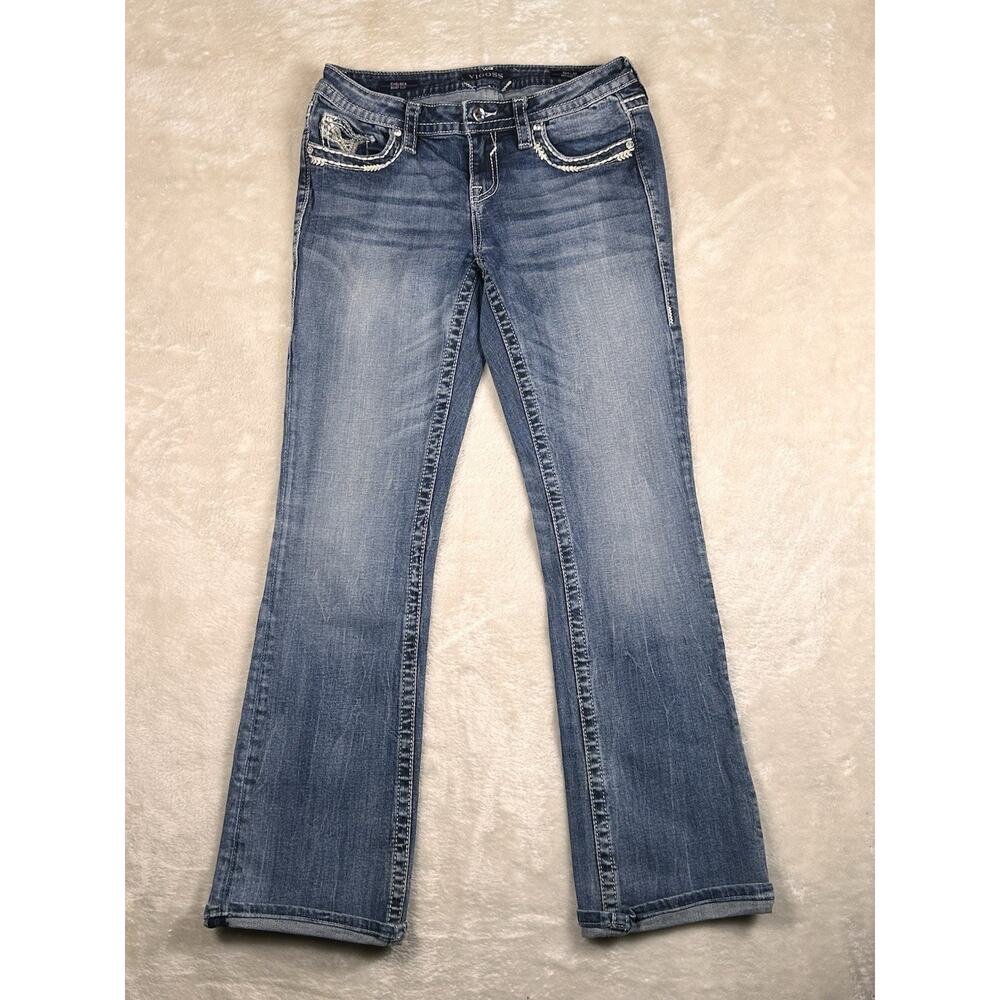 Vigoss Chelsea Bootcut Jeans Heritage Fit Womens S3/4 L33 Blue